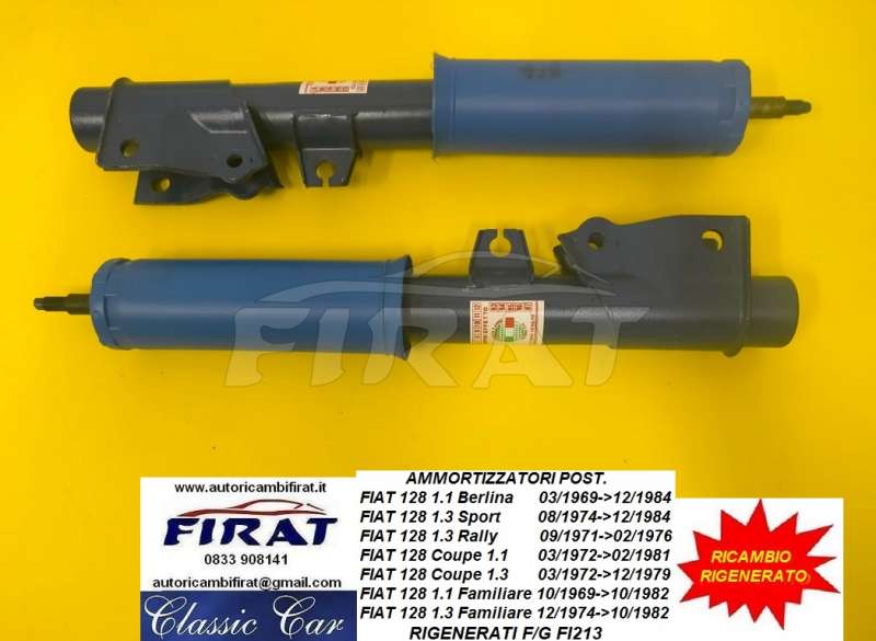 AMMORTIZZATORI FIAT 128 POST. (RIGENERATI FI213)